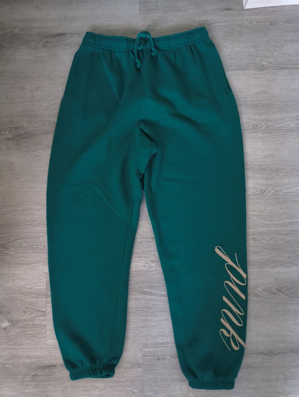 Victoria's Secret Pink Sweat Pants Size L Forest Green